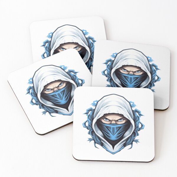 Item preview, Blue Ninja Mask Logo | Hooded Assassin Esports Gaming Mascot | Cyber Ninja Sticker & T-Shirt designed and sold by ArhaanFashions.