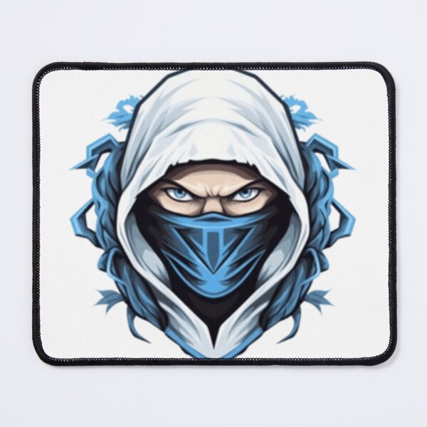 Item preview, Blue Ninja Mask Logo | Hooded Assassin Esports Gaming Mascot | Cyber Ninja Sticker & T-Shirt designed and sold by ArhaanFashions.