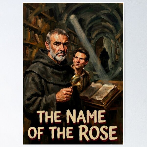 Item preview, The Name Of The Rose Mystery Fine Art Tribute designed and sold by Art's Diner.