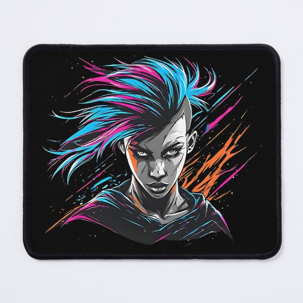 Item preview, Neon Cyberpunk Portrait Edgy Digital designed and sold by UrbanPrts.