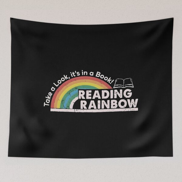Item preview, Reading Rainbow Take A Look It's In A Book Retro Graphic T-Shirt designed and sold by fungyar.