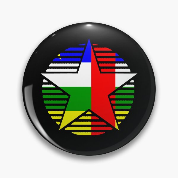 Item preview, Retro Central African Republic Flag Star CF designed and sold by shitpostee.