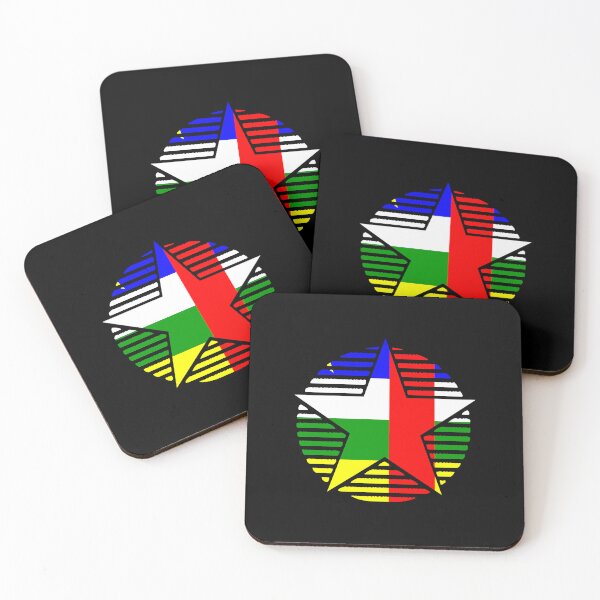 Item preview, Retro Central African Republic Flag Star CF designed and sold by shitpostee.