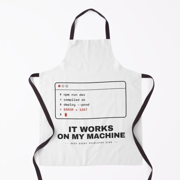Item preview, It Works On My Machine — Funny Programmer Gift designed and sold by NEXTFORMSTUDIO.