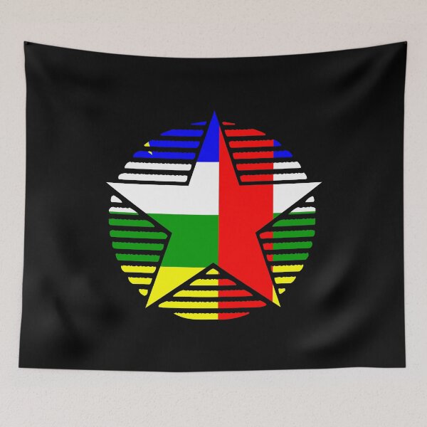 Item preview, Retro Central African Republic Flag Star CF designed and sold by shitpostee.