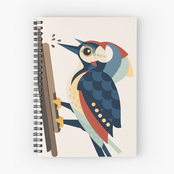 Item preview, Abstract Woodpecker with Movement | Modern Geometric Art designed and sold by Lucy Cooper.