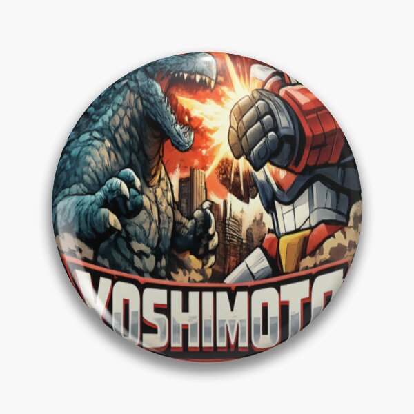 Artikelvorschau, Yoshimoto Kaiju vs Mecha Warrior Retro Japanisches Anime Vintage entworfen und verkauft von CatLovers Studio.