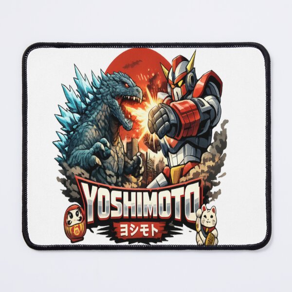 Item preview, Yoshimoto Kaiju vs Mecha Warrior Retro Japanese Anime Vintage designed and sold by CatLovers Studio.