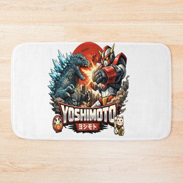 Item preview, Yoshimoto Kaiju vs Mecha Warrior Retro Japanese Anime Vintage designed and sold by CatLovers Studio.