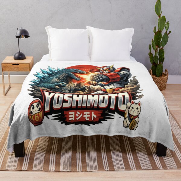 Item preview, Yoshimoto Kaiju vs Mecha Warrior Retro Japanese Anime Vintage designed and sold by CatLovers Studio.