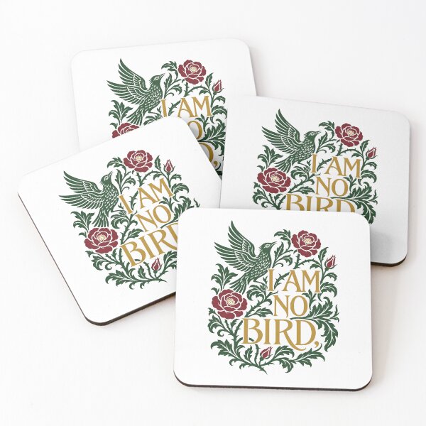 Item preview, Jane Eyre: I Am No Bird in Gold and Roses designed and sold by Fenay Designs.