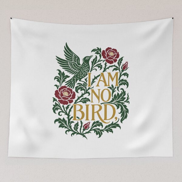 Item preview, Jane Eyre: I Am No Bird in Gold and Roses designed and sold by Fenay Designs.