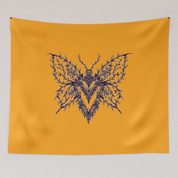 Item preview, Thorn Skull Butterfly Gothic Emblem designed and sold by puzzell.