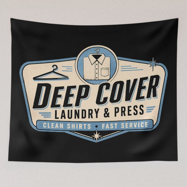 Item preview, Deep Cover Laundry & Press Front Sign designed and sold by agearb.