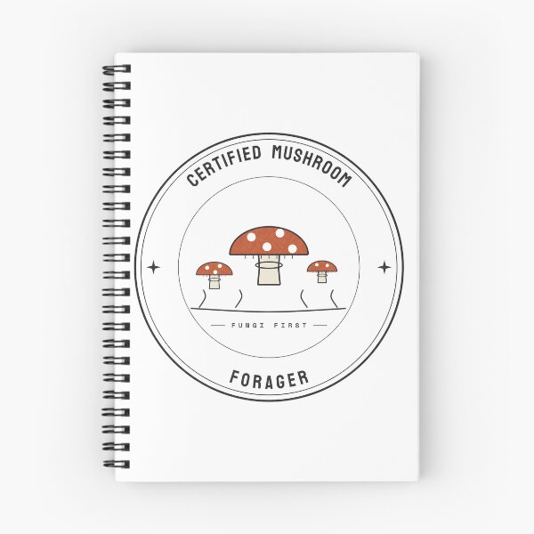 Item preview, Certified Mushroom Forager — Cottagecore Badge designed and sold by NEXTFORMSTUDIO.