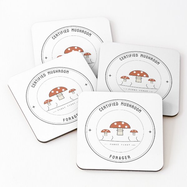 Item preview, Certified Mushroom Forager — Cottagecore Badge designed and sold by NEXTFORMSTUDIO.
