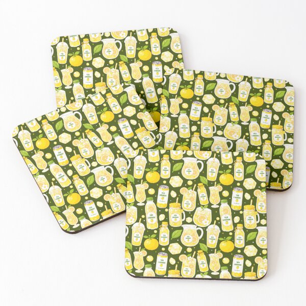 Item preview, Cute Yuzu Lemonade Drink Seamless  designed and sold by KJackArtwork.