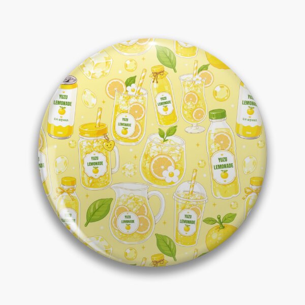 Item preview, Cute Yuzu Lemonade Drink Seamless  designed and sold by KJackArtwork.