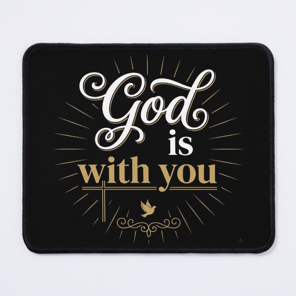 Item preview, God Is With You Christian Quote | Inspirational Faith Typography | Religious Bible Verse Design designed and sold by StickerHavenn.