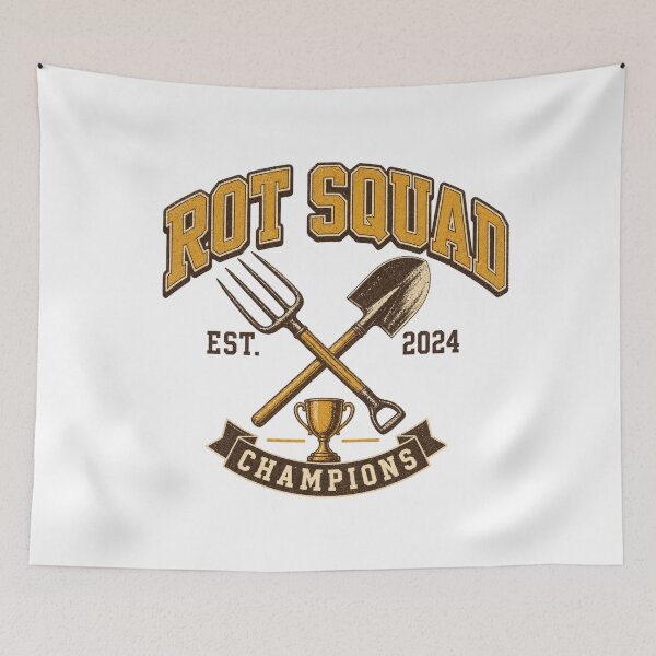 Item preview, Rot Squad Shirt, Retro Sports Style Compost T-Shirt, Funny Composting Team Graphic Tee, Vintage Garden Gift Shirt designed and sold by TshirtsLabs.