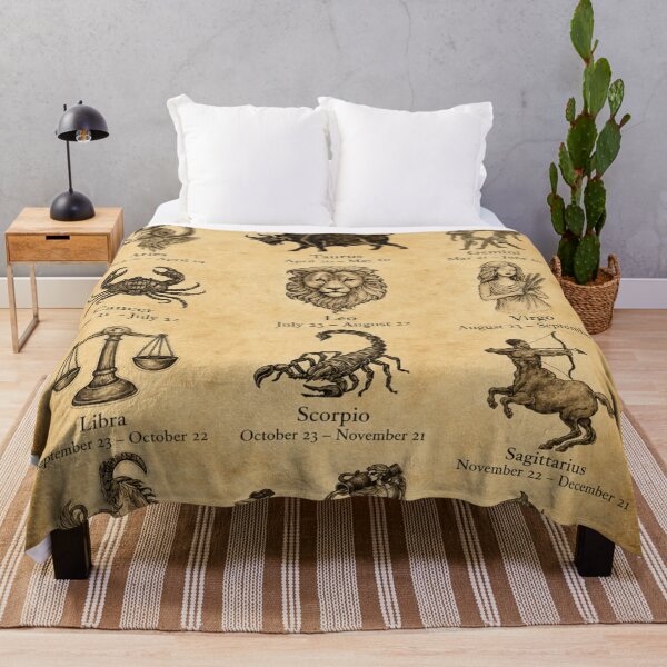 Item preview, Vintage Zodiac Signs on Antique Parchment | Astrology Wall Art designed and sold by ManiPopi998877.