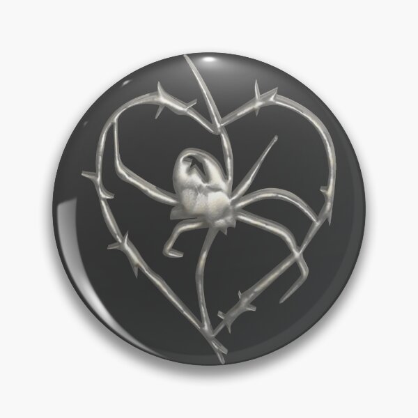 Item preview, Skz Silver Spider In A Heart designed and sold by xWiseGirl.