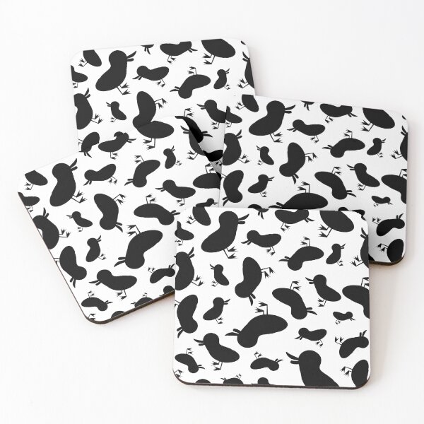 Item preview, Minimalist Duck Seamless Pattern in Black and White designed and sold by unfrgttble.