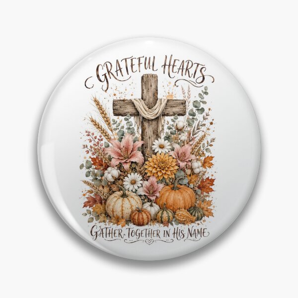 Item preview, Grateful Hearts Fall Cross designed and sold by Sovereign Supply Co..