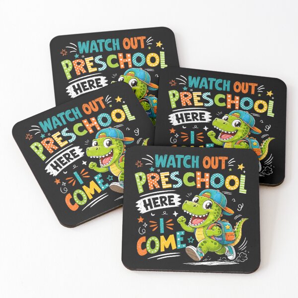 Item preview, Watch Out Preschool Here I Come Cute Dinosaur Back To School Kids designed and sold by LakenDraphil.