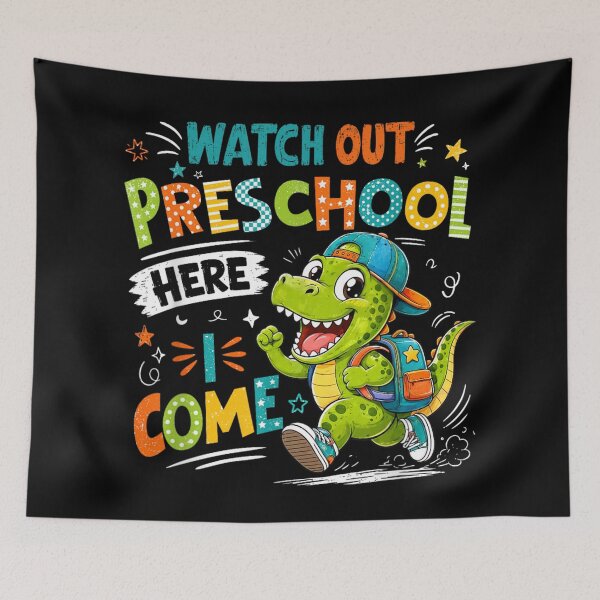 Item preview, Watch Out Preschool Here I Come Cute Dinosaur Back To School Kids designed and sold by LakenDraphil.