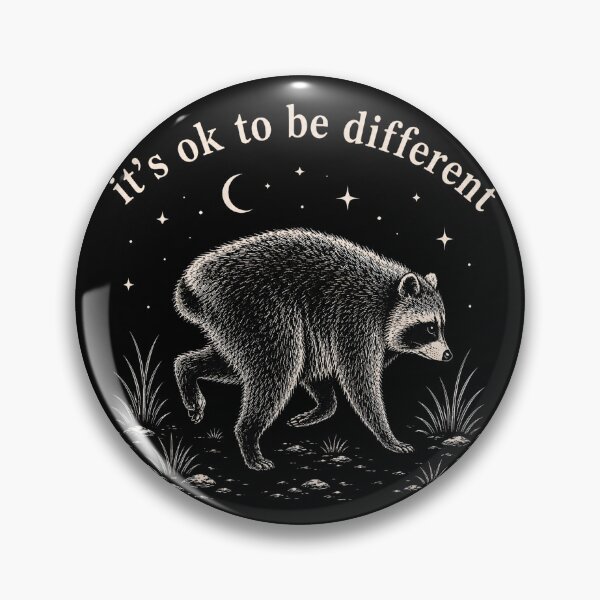 Item preview, It's Ok To Be Different Jimothy Raccoon Graphic Art designed and sold by VGAfanatic.