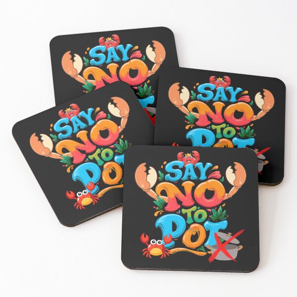 Item preview, Say No To Pot Funny Crab Design For Seafood Lovers designed and sold by DarkRelicStudio.