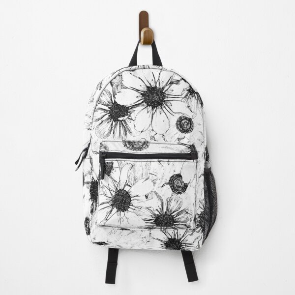 Item preview, Vintage Botanical Floral Sketch Black and White Line Art Wall Art designed and sold by Elżbieta Kaps.