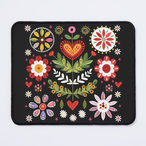 Item preview, Scandinavian Folk Art, Botanical Flowers designed and sold by xiao xuans.