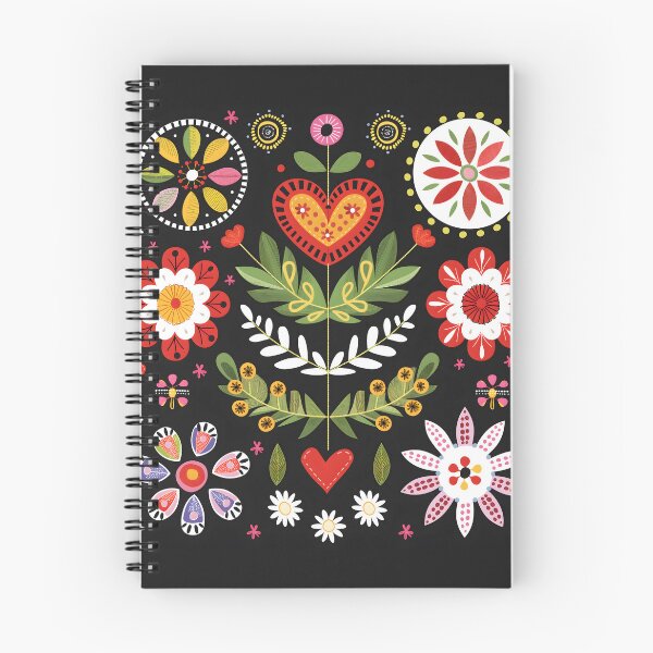 Item preview, Scandinavian Folk Art, Botanical Flowers designed and sold by xiao xuans.
