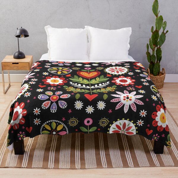 Item preview, Scandinavian Folk Art, Botanical Flowers designed and sold by xiao xuans.