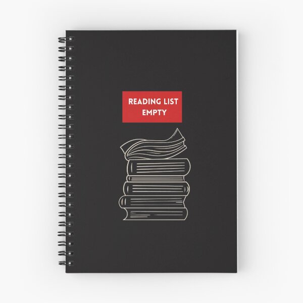 Item preview, Reading List Empty Art  Minimalist Procrastination Humor designed and sold by STATIC SOUL.
