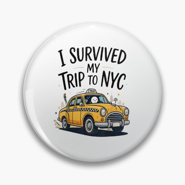 Item preview, I Survived My Trip To NYC Cute Yellow Taxi Cab Souvenir designed and sold by LakenDraphil.