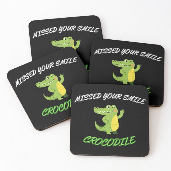 Item preview, Missed Your Smile Crocodile Funny Back To School Teacher Student Cute Alligator T-Shirt designed and sold by ByPawel.