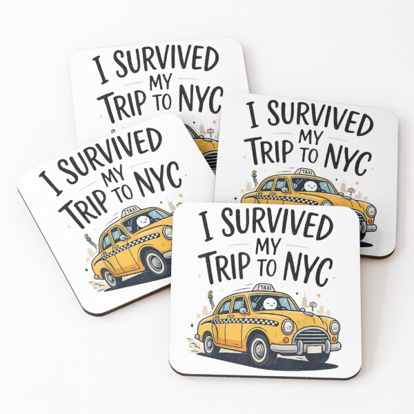 Item preview, I Survived My Trip To NYC Cute Yellow Taxi Cab Souvenir designed and sold by LakenDraphil.