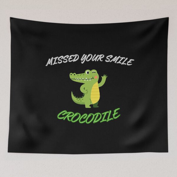 Item preview, Missed Your Smile Crocodile Funny Back To School Teacher Student Cute Alligator T-Shirt designed and sold by ByPawel.