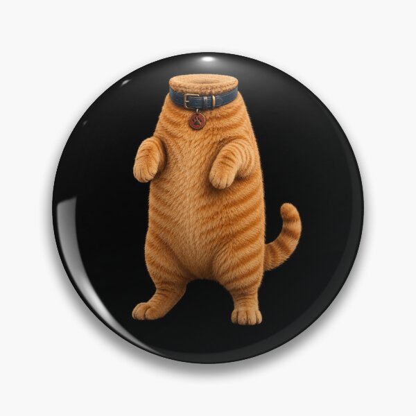 Item preview, Headless Orange Cat – Weird Funny Surreal Cat Lover Design designed and sold by PosiMCreations.