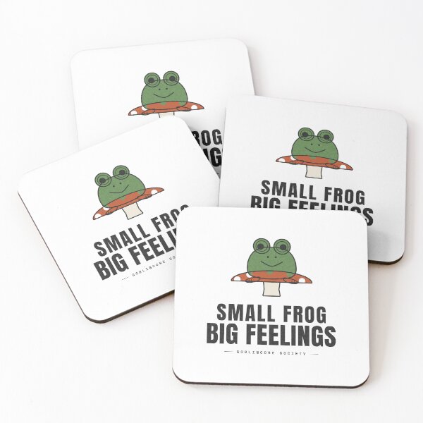 Item preview, Small Frog, Big Feelings — Cute Goblincore Frog designed and sold by NEXTFORMSTUDIO.