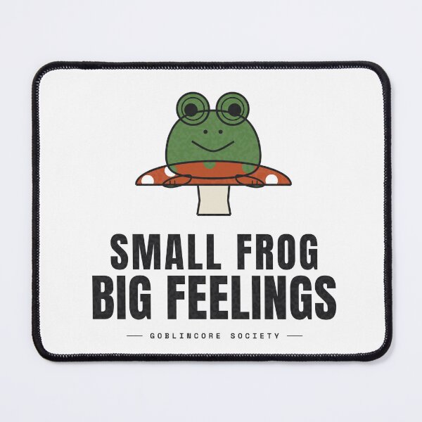 Item preview, Small Frog, Big Feelings — Cute Goblincore Frog designed and sold by NEXTFORMSTUDIO.