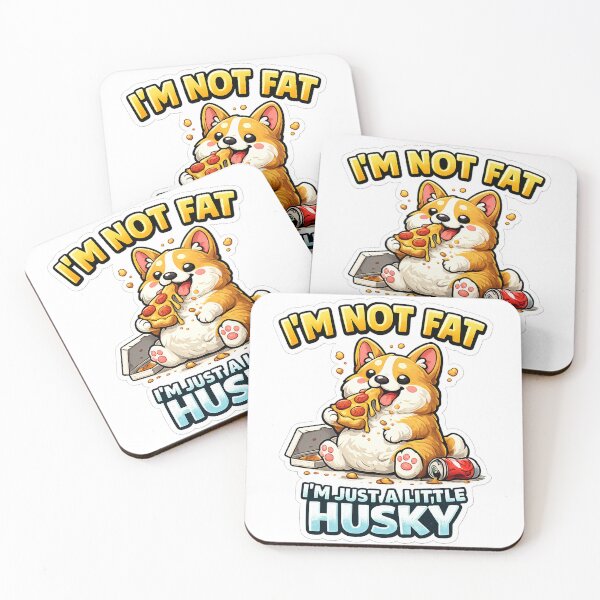 Item preview, I'M Not Fat I'M Just A Little HUSKY designed and sold by procreativefox.