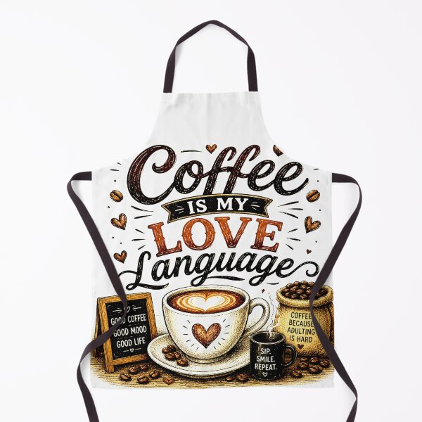 Item preview, offee Is My Love Language | Funny Coffee Lover Vintage Design designed and sold by SlanPOD.