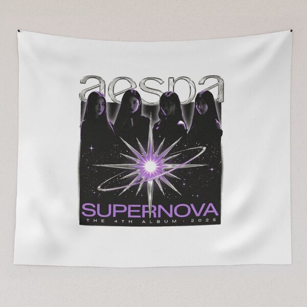 Item preview, Aespa Supernova Retro Vintage T-Shirt Design designed and sold by velorea.