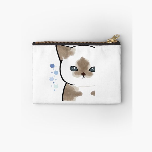 Item preview, Peeking Cute Siamease Cat Illustration designed and sold by KANAH FORYED.