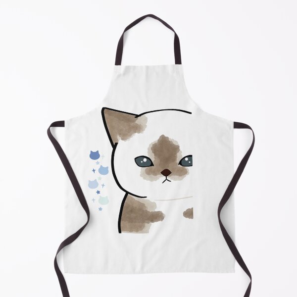 Item preview, Peeking Cute Siamease Cat Illustration designed and sold by KANAH FORYED.