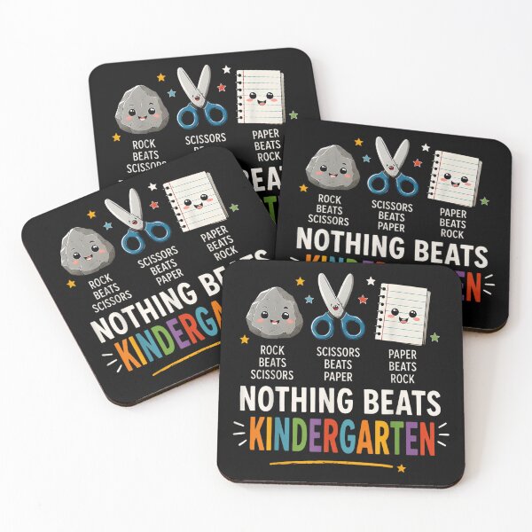 Item preview, Rock Paper Scissors Nothing Beats Kindergarten Cute Back To School Teacher designed and sold by LakenDraphil.